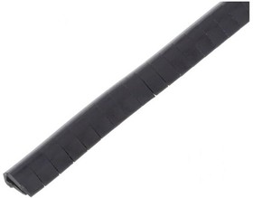 OKB-N-1 BLACK, Защитная кромка, ПВХ, L: 10м, черный, H: 8мм, W: 4,5мм, -30-70°C