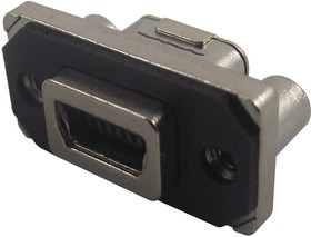 Фото 1/3 MUSBB15134, Разъем USB, Mini USB Типа B, USB 2.0, Гнездо, 5 вывод(-ов), Монтаж в Сквозное Отверстие