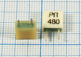 Керамические резонаторы 480кГц с двумя выводами РП480; №пкер 480 \C08x4x08P2\\\\РП480\2P