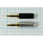 Штекер Audio Jack стерео 3.5мм на кабель; №11347 штек 3,5стерео\3C[Au] ...