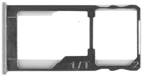 Держатель (лоток) SIM карты для Meizu M3 Max серебристый