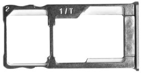 Держатель (лоток) SIM карты для Meizu M3 Max серый
