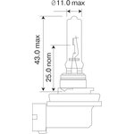 Лампа 12V H11 55W PGJ19-2 серия STANDARD коробка (1 шт.) (521101)