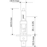 Лампа 12V H1 100W P14,5s Маяк 1 шт. картон 52150