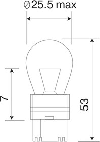 61213ORANGE/10, A 12-21 BA15s ORANGE (уп-ка 10 шт.)