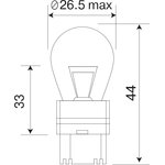 Лампа 12V P21/5W 21/5W BAY15d WHITE серия ULTRA коробка (10 шт.) (812151)