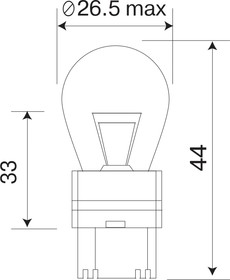 Фото 1/2 Лампа 12V P21/5W 21/5W BAY15d WHITE серия ULTRA коробка (10 шт.) (812151)
