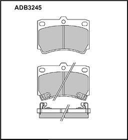 ADB3245, Колодки тормозные дисковые | перед |