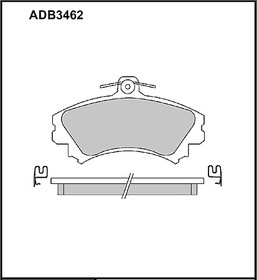 Колодки передние MITSUBISHI Carisma/VOLVO S40/V40 ALLIED NIPPON ADB 3462