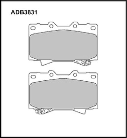 ADB3831, Колодки тормозные дисковые | перед |