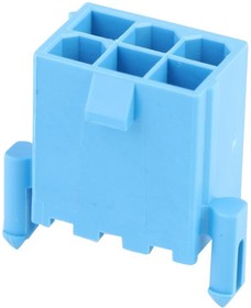 172447-0604, Headers & Wire Housings Mini-Fit Versa Color Hdr, DR, Vrt, w/Peg 4Ckt SN GW Blue