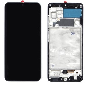 Дисплей для Samsung Galaxy A32 SM-A325F в сборе с тачскрином и рамкой (OLED) черный