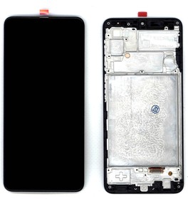 Дисплей для Samsung Galaxy A22 SM-A225F в сборе с тачскрином и рамкой (INCELL) черный