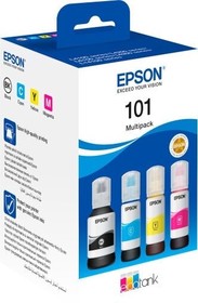Чернила Epson EcoTank L4150/4160/ L6160/L6170/L6190 4 цвета (CMY+Bk) мультипак C13T03V64A