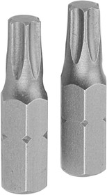 TT20221, TOLSEN Набор вставок (бит) торцевых 1/4", Torx, T10, 25 мм, 2 предмета