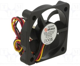 AK-5010MS-KT05, Fan: DC; axial; 12VDC; 50x50x10mm; 28.21dBA; EBR; 4500rpm; 2.63mmH2O