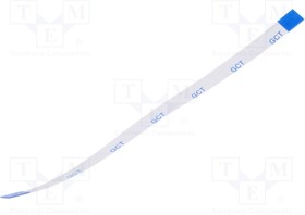 05-08-A-0101-A-4-06-4-T, FFC / FPC Jumper Cables 0.5mmP. FlatFlexCble, 8Contact, Conductor SameSide, Len101mm/4in, Tin Plt