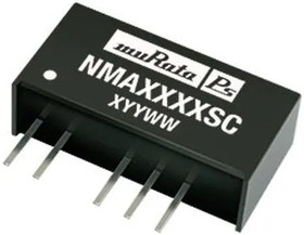Фото 1/2 NMA1209SC, Isolated DC/DC Converters - Through Hole 1W 12-9V SIP DUAL DC/DC