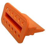 Socket, 12 pole, straight, orange, W12S