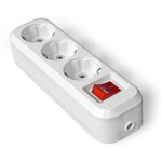 Колодка удлинителя 3-м с заземл. с выкл. АБС-пластик UNIVersal S303