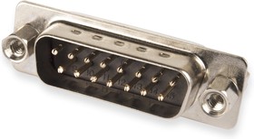 Фото 1/2 DS1034-15 MBNSI44 (DBB-15M*) (DPS-15M Z + H*) (DBS-15M Z + H*), Вилка D-Sub 15 pin на плату, тип BRJ