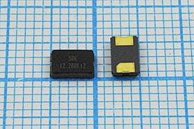 Кварцевый резонатор 12288 кГц, корпус SMD05032C2, нагрузочная емкость 12 пФ, точность настройки 10 ppm, стабильность частоты 30/-40~85C ppm/