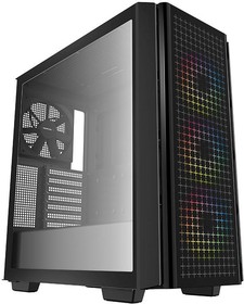 Фото 1/10 Корпус Deepcool CG540 R-CG540-BKAGE4-G-1, Midi-Tower, ATX, mATX, Mini-ITX, black, Dual Tempered Glass Panels