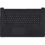 Клавиатура (топ-панель) для ноутбука HP 17-BY 17-CA черная с черным топкейсом