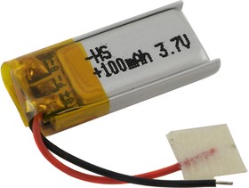 Аккумулятор универсальный 3x10x22 мм 100mAh 2 pin (3.7V Li-Pol)