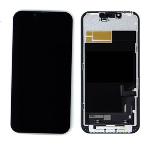 Дисплей (экран) в сборе с тачскрином для Apple iPhone 13 с рамкой черный (INCELL)