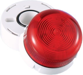 QBS-0029, Clear Flashing Beacon, 230 V, Surface Mount, Wall Mount, LED Bulb