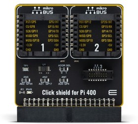 Фото 1/3 Click shield for Pi 400 Shield Shield MIKROE-4970