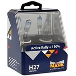 Лампа 12V H27 27W +150% PGJ13 Маяк Active Rally 2 шт. DUOBOX 72727/2AR+150