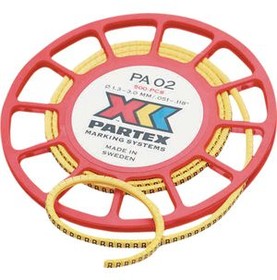 PA-02003SV40.X, Cable Markers, 'X' PA 3 mm Reel of 500 pieces