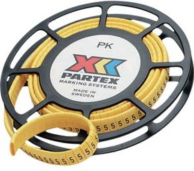 PK+20004SV40.3, Cable Markers, '3' PK 4 mm Reel of 500 pieces