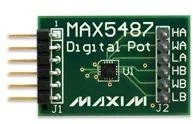 MAX5487PMB1#, Оценочная плата, цифровой потенциометр, 256 витков, двойной, линейный-конусный, 10кОм