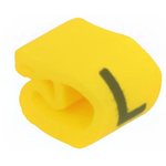 515-02124, Маркер для проводов и кабеля, Маркировка: L, 2-5мм, ПВХ, желтый
