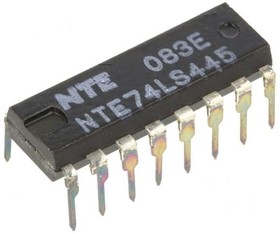 Фото 1/3 NTE74LS445, IC: digital; BCD to decimal,decoder,driver; TTL; THT; DIP16