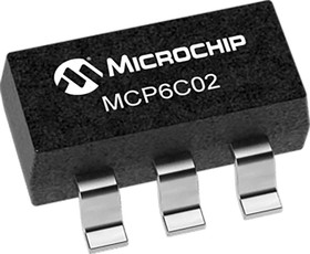 Фото 1/4 MCP6C02T-100E/CHY , Op Amp, 500kHz 6000 MHz, 2 → 5.5 V, 6-Pin SOT-23