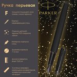 Ручка перьевая PARKER "IM Achromatic Black ...