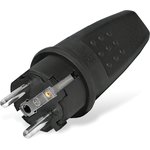 602227, Вилка прямая c/з каучук 16А 250В IP44 ...