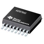 ADS7843E, Контроллер 4-х проводной резистивной сенсорной панели, SPI, 12-бит [SSOP-16]