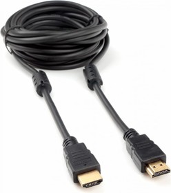 Фото 1/2 Кабель HDMI 4.5м v2.0 19M/19M медь, черный позолоченные разъемы экран 2 ферритовые кольца пакет CCF2-HDMI4-15