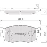 S1K01N, Колодки тормозные KIA Rio 3 (05-) передние (4шт.) FRIXA
