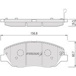 S1H23, Колодки тормозные HYUNDAI Genesis (07-) передние (4шт.) FRIXA