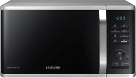 Микроволновая печь Samsung MG23K3575AS/BW, 800Вт, 23л, черный /серебристый