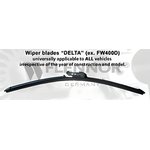 FW430D, Щетка с креплением размер 43 см (бескаркасная)