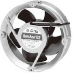 109E4724H401, DC Fans DC Axial Fan, 172x147x25mm Round/Sidecut, 24VDC, Ribless ...