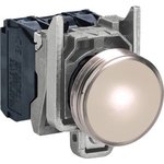 XB4BVB1, Light Indicator White, Complete, Metal, ø22mm, 24V, IP69(K)