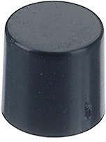 C2-2, Cap Round 9.35mm Black Pushbutton